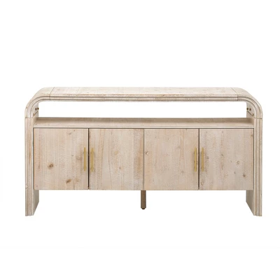 59" Entryway Console Table With Storage, Wooden Sideboard Buffet Cabinet, Behind Couch Table, Sofa Foyer Table For Entryway Hallway Living Room 6 59" Entryway Console Table With Storage, Wooden Sideboard Buffet Cabinet, Behind Couch Table, Sofa Foyer Table For Entryway Hallway Living Room - Image 6