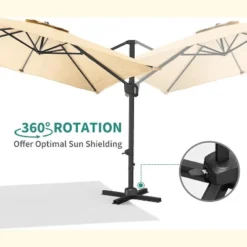 10ftx10ft Cantilever Patio Umbrella With Base,umbrella Outdoor Patio,360 Rotation Outdoor Umbrella With Stand For Deck,Pool,Backyard 11 10ftx10ft Cantilever Patio Umbrella With Base,umbrella Outdoor Patio,360 Rotation Outdoor Umbrella With Stand For Deck,Pool,Backyard -Garvee Sales GUEST 00f424ee 2296 445f a238 3293cefc4b56
