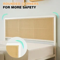 Rattan Platform Bed Frame Full Size With Headboard 11 Rattan Platform Bed Frame Full Size With Headboard -Garvee Sales GUEST 01a3db97 aabd 42bf 8af5 d6fd7810f711