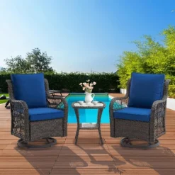 3 Pieces Outdoor Wicker Swivel Chair Set, Swivel Rocking Chairs Set Of 2 With Rattan Side Table, 360-Degree Swivel Rocking Chair For Patio Porch Pool 15 3 Pieces Outdoor Wicker Swivel Chair Set, Swivel Rocking Chairs Set Of 2 With Rattan Side Table, 360-Degree Swivel Rocking Chair For Patio Porch Pool -Garvee Sales GUEST 01e0ad0d 71a7 4d03 b9d3 4d4299e2246b