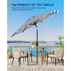 9FT Patio Umbrella Outdoor, Market Umbrella, Table Umbrella With Push Button, 8 Sturdy Ribs UV Protection Waterproof For Garden, Pool 9 9FT Patio Umbrella Outdoor, Market Umbrella, Table Umbrella With Push Button, 8 Sturdy Ribs UV Protection Waterproof For Garden, Pool -Garvee Sales GUEST 02092189 6bfc 4891 9cc9 a8a436591227