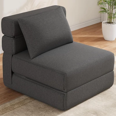 Modern Convertible Sleeper Chair With Upgraded Pillow, Foldable Memory Foam Sleepers, Comfy Floor Sofa 7 Modern Convertible Sleeper Chair With Upgraded Pillow, Foldable Memory Foam Sleepers, Comfy Floor Sofa - Image 7