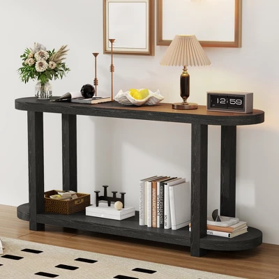 Entryway Console Table With Storage, 2 Tier Modern Narrow Long Sofa Table, Behind Couch Table,Hallway Table For Living Room Entryway And Foyer 1 Entryway Console Table With Storage, 2 Tier Modern Narrow Long Sofa Table, Behind Couch Table,Hallway Table For Living Room Entryway And Foyer