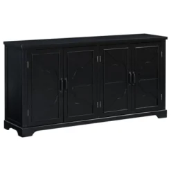 Country Style Wooden Sideboard With Pine Doors And Legs, 4 Metal Handles, For Hallway Entryway Living Room Dining Room -Garvee Sales GUEST 04515bd7 28a2 44ca be00 e7eb4974007d