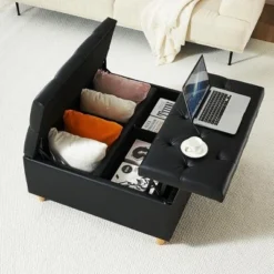 Whizmax Storage Ottoman Coffee Table With Lift Top,Tufted Upholstered Ottoman With Storage For Bedroom Living Room 9 Whizmax Storage Ottoman Coffee Table With Lift Top,Tufted Upholstered Ottoman With Storage For Bedroom Living Room -Garvee Sales GUEST 0451a243 d322 405f a5c0 b4120a09e5c7