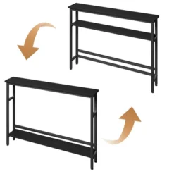 5.9" Slim Sofa Table, 2 Tier Narrow Console Table With Adjustable Shelf, Space-Saving Behind Couch Table 9 5.9" Slim Sofa Table, 2 Tier Narrow Console Table With Adjustable Shelf, Space-Saving Behind Couch Table -Garvee Sales GUEST 0487626c 5534 4b49 a636 7dee2ac5ba14