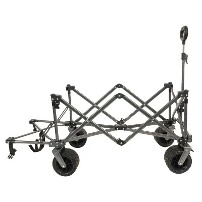 49" 300L Collapsible Folding Beach Wagon With Tailgate, All-Terrain 7"x 4" Big Wheels, Heavy Duty 400LBS Beach Wagon Cart For Garden Sports Camping 6 49" 300L Collapsible Folding Beach Wagon With Tailgate, All-Terrain 7"x 4" Big Wheels, Heavy Duty 400LBS Beach Wagon Cart For Garden Sports Camping - Image 6