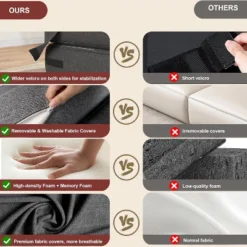 Modern Convertible Sleeper Chair With Upgraded Pillow, Foldable Memory Foam Sleepers, Comfy Floor Sofa 12 Modern Convertible Sleeper Chair With Upgraded Pillow, Foldable Memory Foam Sleepers, Comfy Floor Sofa -Garvee Sales GUEST 063f3b5b 1c11 42e1 b2da 22e42f922bf5