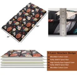 Japanese Style Futon Mattress Floral Print Floor Mattresses For Sleeping Camping Travel, Portable & Foldable Design (Twin/Full Size) 11 Japanese Style Futon Mattress Floral Print Floor Mattresses For Sleeping Camping Travel, Portable & Foldable Design (Twin/Full Size) -Garvee Sales GUEST 0694c576 33dd 4cd4 844d 131c80efe394