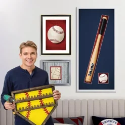 Baseball Ring Display Case, Wood Baseball Ring Holder Softball Championship Ring Holder Wall Mount Baseball Ring Stand Organizer For Medal Souvenir -Garvee Sales GUEST 0723e877 bf13 4df7 af98 75b6a059ca7c