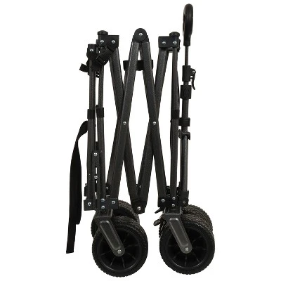 49" 300L Collapsible Folding Beach Wagon With Tailgate, All-Terrain 7"x 4" Big Wheels, Heavy Duty 400LBS Beach Wagon Cart For Garden Sports Camping 7 49" 300L Collapsible Folding Beach Wagon With Tailgate, All-Terrain 7"x 4" Big Wheels, Heavy Duty 400LBS Beach Wagon Cart For Garden Sports Camping - Image 7