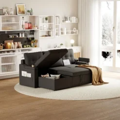 Multifunctional L-Shaped Sectional Sofa With Pull-Out Bed And Storage – Modern Design For Living Room Comfort 14 Multifunctional L-Shaped Sectional Sofa With Pull-Out Bed And Storage – Modern Design For Living Room Comfort -Garvee Sales GUEST 075d9726 d9d6 41c7 8315 6e3d190e41d3