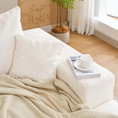 110'' Modular Sectional Sofa, L-Shaped Sofa With Deep Seats, Modern Convertible Chenille Couch With Ottomans,for Living Room, Bedroom 6 110'' Modular Sectional Sofa, L-Shaped Sofa With Deep Seats, Modern Convertible Chenille Couch With Ottomans,for Living Room, Bedroom - Image 6