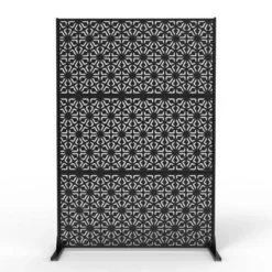 Outdoor Metal Privacy Screen 72"x47" Freestanding Decorative Fence Panels With Stand,Steel Divider & Climbing Plant Trellis For Patio Garden Balcony 14 Outdoor Metal Privacy Screen 72"x47" Freestanding Decorative Fence Panels With Stand,Steel Divider & Climbing Plant Trellis For Patio Garden Balcony -Garvee Sales GUEST 08cf7a67 84bd 4a79 ac29 e9c2916e07cc