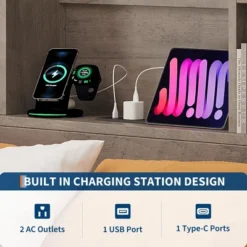 Farmhouse Full/Queen/King Bed Frame With 51" Storage Headboard, 4 Drawers & Charging Station, 1000Lbs Capacity, No Box Spring Needed, Noise-Free -Garvee Sales GUEST 09997dba e2db 430f 9323 44d53a3a3176