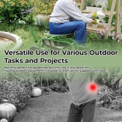 Heavy-Duty Rolling Garden Cart With Swivel Seat & Tool Tray,All-Terrain Wheels, Adjustable Height,for Planting, Weeding, And Yard Work,steel -Garvee Sales GUEST 0aabd944 3dc2 445b a6ae 14e51ed8209c