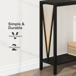 Industrial Console Table, Narrow Sofa Table With Storage, 43 Tier Entryway Table, Console Table For Entryway, Living Room, Hallway, Foyer 16 Industrial Console Table, Narrow Sofa Table With Storage, 43 Tier Entryway Table, Console Table For Entryway, Living Room, Hallway, Foyer -Garvee Sales GUEST 0bc5e117 427f 4175 81e4 5834d062b783