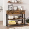 Console Tables For Entryway, Small Entryway Table With 2 Drawers, Narrow Console Table With Storage Shelves