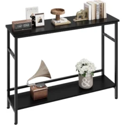 Entryway Table, Console Tables With Storage, 39.3”Rustic Sofa Table With Adjustable Shelf -Garvee Sales GUEST 0d4685fb fb4e 4ab5 baed d889fd13f23b