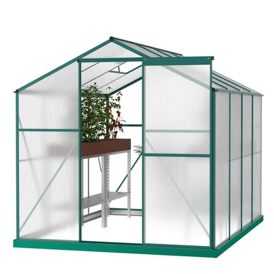 Gardening Greenhouse, Grow Plant Herbs Flowers Hot House, With Aluminum Frame, Walk In Heavy Duty Greenhouse For Outdoor 6 Gardening Greenhouse, Grow Plant Herbs Flowers Hot House, With Aluminum Frame, Walk In Heavy Duty Greenhouse For Outdoor - Image 6