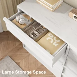 Garvee 8 Drawer Dresser For Bedroom, 54" White Double Dresser Organizer With Concave Handle, Modern Chest Of Drawer For Bedroom Living Room Nursery 8 Garvee 8 Drawer Dresser For Bedroom, 54" White Double Dresser Organizer With Concave Handle, Modern Chest Of Drawer For Bedroom Living Room Nursery -Garvee Sales GUEST 11433727 8077 4587 a655 7dfe15b0945a