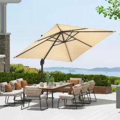 10ftx10ft Cantilever Patio Umbrella With Base,umbrella Outdoor Patio,360 Rotation Outdoor Umbrella With Stand For Deck,Pool,Backyard 15 10ftx10ft Cantilever Patio Umbrella With Base,umbrella Outdoor Patio,360 Rotation Outdoor Umbrella With Stand For Deck,Pool,Backyard -Garvee Sales GUEST 1231e531 ed94 4fae b052 f9132f54d473