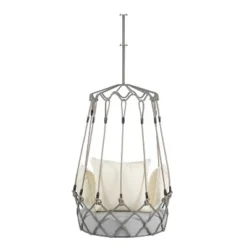 Outdoor Porch Swing Chair Hanging Basket, Patio Swing Chair With Cushion, Hanging Porch Swing For Backyard Garden Balcony, Hold Up To 300 LBS 14 Outdoor Porch Swing Chair Hanging Basket, Patio Swing Chair With Cushion, Hanging Porch Swing For Backyard Garden Balcony, Hold Up To 300 LBS -Garvee Sales GUEST 12504444 78e5 4c2b 96ce 228cbc5c61c8