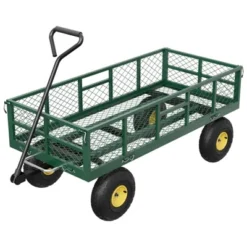 Garden Dump Cart With Removable Sidewalls, 900 LBS Steel Dump Wagon With 180° Swivel Handle & 10-inch Tires -Garvee Sales GUEST 12a654a7 4e26 4f3b b9e2 f221d92ffbb4