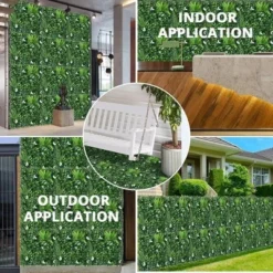 12PCS 20"x20" Artificial Grass Wall Faux Mixed Flowers & Plants Hedge Screen -Garvee Sales GUEST 12d6b717 4196 4a4d 8ed6 a3636adf04de 1