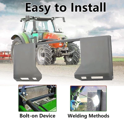 1/2" Skid Steer Cut Out Mount Plate, Steel Quick Tach Attachment Plate, 7000 LBS Heavy Duty Thick Skid Steer Plate Attachment 7 1/2" Skid Steer Cut Out Mount Plate, Steel Quick Tach Attachment Plate, 7000 LBS Heavy Duty Thick Skid Steer Plate Attachment - Image 7