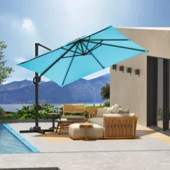 10ft Large Cantilever Patio Umbrella - 360° Rotating, Aluminum Outdoor Shade For Garden, Deck, Pool 19 10ft Large Cantilever Patio Umbrella - 360° Rotating, Aluminum Outdoor Shade For Garden, Deck, Pool -Garvee Sales GUEST 162d618a 5033 4a64 a4f3 ce3f00956787