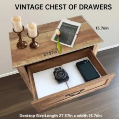 Garvee Chest Of Dresser, Vintage Wood 5 Drawer Tall Dresser Storage Organizer For Closet, Bedroom, Nursery, Living Room, Hallway, White -Garvee Sales GUEST 168caf23 8bf1 438b 88bb 77eb6054c538