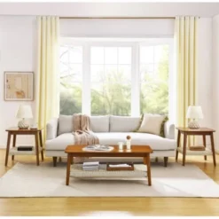 Mid-Century Coffee Table With Woven Shelf, Bohemian Rattan Coffee Table With Storage, Farmhouse Wooden Low Rectangular End Table For Living Room 7 Mid-Century Coffee Table With Woven Shelf, Bohemian Rattan Coffee Table With Storage, Farmhouse Wooden Low Rectangular End Table For Living Room -Garvee Sales GUEST 16dff63b 1a24 4a45 844f 6f6dee9151d0