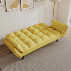 Living Room Sofa, 57" Sofa Couch With Two Armrests Throw Pillow, Tufted Seat Cushion,Comfortable Fit Sofa For Apartment Bedroom Small Space -Garvee Sales GUEST 16ed3e91 26a4 4138 931b 5efd68d49d30