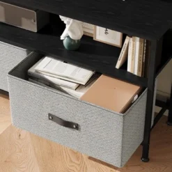 Garvee 55" TV Stand Entertainment Center With 3 Fabric Drawers, Rustic Dresser For Living Room, Bedroom 12 Garvee 55" TV Stand Entertainment Center With 3 Fabric Drawers, Rustic Dresser For Living Room, Bedroom -Garvee Sales GUEST 1767cf9b 68c8 4865 84d2 555ff0da1057