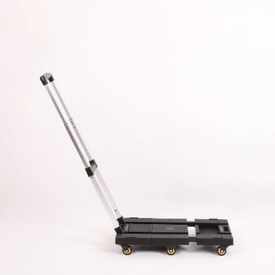Portable Heavy Duty Folding Hand Truck 330lbs, 6 Wheels Collapsible Luggage Dolly Cart With 1 Elastic Ropes - Compact Trolley Cart For Easy Moving 8 Portable Heavy Duty Folding Hand Truck 330lbs, 6 Wheels Collapsible Luggage Dolly Cart With 1 Elastic Ropes - Compact Trolley Cart For Easy Moving - Image 8
