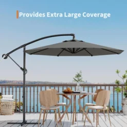 Garvee 10FT Cantilever Umbrella Outdoor Patio, Patio Umbrella With Lift & Tilt Adjustment, UV Protection, Fade Resistant For Deck, Pool, Gray 13 Garvee 10FT Cantilever Umbrella Outdoor Patio, Patio Umbrella With Lift & Tilt Adjustment, UV Protection, Fade Resistant For Deck, Pool, Gray -Garvee Sales GUEST 1bdf90f3 55b9 426e af5c 84ccf5bae122
