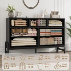 Garvee 7 Dresser For Bedroom, Freestanding 52" Wide Drawer Dresser With Storage, Wooden Closet Storage Chest For Living Room, Bedroom 15 Garvee 7 Dresser For Bedroom, Freestanding 52" Wide Drawer Dresser With Storage, Wooden Closet Storage Chest For Living Room, Bedroom -Garvee Sales GUEST 1c6ab636 7033 4423 88af 0f433432021d