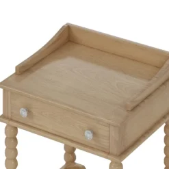 Retro Style Nightstand With Drawer And Open Shelf For Bedroom, Bedside Table With Turned Legs And Metal Handle 11 Retro Style Nightstand With Drawer And Open Shelf For Bedroom, Bedside Table With Turned Legs And Metal Handle -Garvee Sales GUEST 1dd39db3 7aaf 4a4e 992d 92719334de60