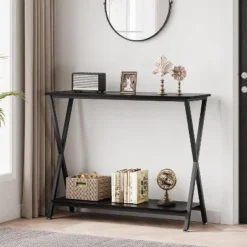 2-Tier Narrow Console Table ¨C Entryway & Sofa Side Table For Hallway, Living Room, Bedroom, Kitchen Counter, And Display Table Behind Couch 7 2-Tier Narrow Console Table ¨C Entryway & Sofa Side Table For Hallway, Living Room, Bedroom, Kitchen Counter, And Display Table Behind Couch -Garvee Sales GUEST 1ddeb532 0622 4952 a741 bfa9240889df