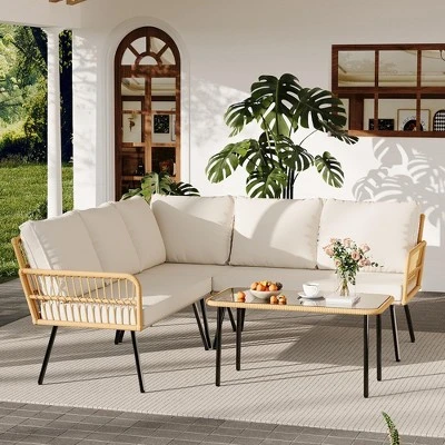Wicker Patio Bistro Sets Outdoor Conversation Sets With Side Table And Rattan Chairs, Patio Furniture Set For Apartment, Backyard, Porch 10 Wicker Patio Bistro Sets Outdoor Conversation Sets With Side Table And Rattan Chairs, Patio Furniture Set For Apartment, Backyard, Porch - Image 10