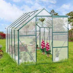 Greenhouses For Outdoors, Walk In Greenhouse With Adjustable Roof, Drainage System & Galvanized Base, Rust-proof Greenhouse For Backyard 11 Greenhouses For Outdoors, Walk In Greenhouse With Adjustable Roof, Drainage System & Galvanized Base, Rust-proof Greenhouse For Backyard -Garvee Sales GUEST 1ef5471c 76cd 4455 8fea ca2bc5a62255