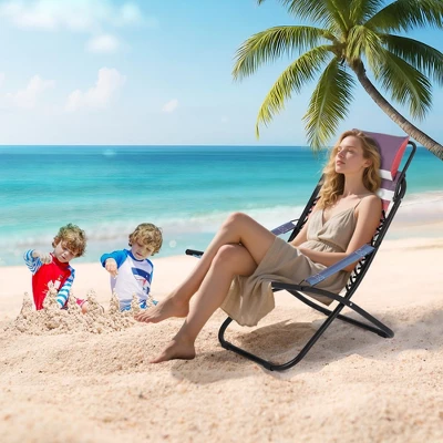 330lbs Capacity Folding Beach Chair With Headrest Lightweight Portable Foldable Recliner With Adjustable Backrest 8 330lbs Capacity Folding Beach Chair With Headrest Lightweight Portable Foldable Recliner With Adjustable Backrest - Image 8