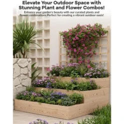 3-Tier Elevated Garden Planter, Wooden Vertical Raised Bed With Trellis & Drainage Base – Ideal For Climbing Plants, Flowers, Herbs Outdoor 11 3-Tier Elevated Garden Planter, Wooden Vertical Raised Bed With Trellis & Drainage Base – Ideal For Climbing Plants, Flowers, Herbs Outdoor -Garvee Sales GUEST 213f840b c12b 4920 b0ae 848a3fa04225
