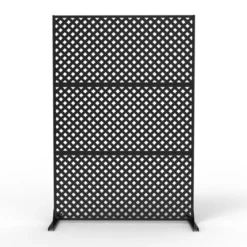 Metal Privacy Screen Outdoor 71"x47", Freestanding Decorative Privacy Fence Panel For Patio, Balcony, Deck, Garden, Indoor, Black Rustic 11 Metal Privacy Screen Outdoor 71"x47", Freestanding Decorative Privacy Fence Panel For Patio, Balcony, Deck, Garden, Indoor, Black Rustic -Garvee Sales GUEST 214bd75e 3594 4ed9 8b97 5554415df20e
