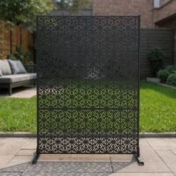 Outdoor Metal Privacy Screen 72"x47" Freestanding Decorative Fence Panels With Stand,Steel Divider & Climbing Plant Trellis For Patio Garden Balcony 10 Outdoor Metal Privacy Screen 72"x47" Freestanding Decorative Fence Panels With Stand,Steel Divider & Climbing Plant Trellis For Patio Garden Balcony -Garvee Sales GUEST 220629d5 f8f0 4cd3 a0b3 a09cfb2e6388