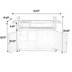 Outdoor Bar Table, Wicker Bar Cart With Cabinet, Patio Serving Cart With Steel Top, With A Ice Bucket, Lockable Wheels, Side Basket 14 Outdoor Bar Table, Wicker Bar Cart With Cabinet, Patio Serving Cart With Steel Top, With A Ice Bucket, Lockable Wheels, Side Basket -Garvee Sales GUEST 237e0a35 c93f 46d7 a107 e4a980667ec7