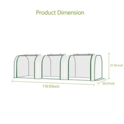Mini Greenhouse With PE Cover & Roll-Up Zipper Door, Portable Plant Growing Tent For Indoor, Outdoor, Balcony, Garden – White 8 Mini Greenhouse With PE Cover & Roll-Up Zipper Door, Portable Plant Growing Tent For Indoor, Outdoor, Balcony, Garden – White -Garvee Sales GUEST 2397cd56 3154 421f 95fc e307f0438a43