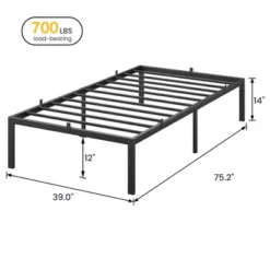 Garvee 14 Inch Twin/Full/Queen Bed Frame With Storage,Metal Platform Twin Bed Frame No Box Spring Needed Steel Slat Support Easy Assembly 12 Garvee 14 Inch Twin/Full/Queen Bed Frame With Storage,Metal Platform Twin Bed Frame No Box Spring Needed Steel Slat Support Easy Assembly -Garvee Sales GUEST 2409aedf 2162 4ed4 b43f 02f0a099dc27
