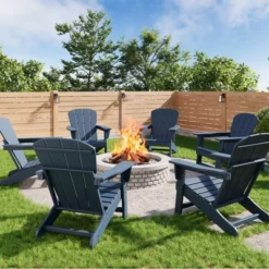 Modern HDPE Adirondack Chair Set Of 6 - Oversize 380lb Capacity, Weather-Resistant Poly Lumber With Wood Texture For Deck, Pool, Porch Outdoor Use 19 Modern HDPE Adirondack Chair Set Of 6 - Oversize 380lb Capacity, Weather-Resistant Poly Lumber With Wood Texture For Deck, Pool, Porch Outdoor Use -Garvee Sales GUEST 252c421a b5f5 46e9 b61c 5b0552ad8f5b